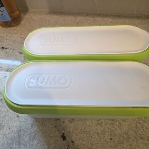 SUMO Green & White Food Storage Containers - Set of 2